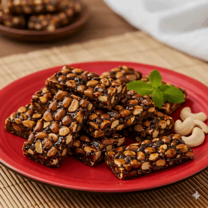 Karupatti Kadalai Mittai – Traditional Palm Jaggery Peanut Chikki 200g